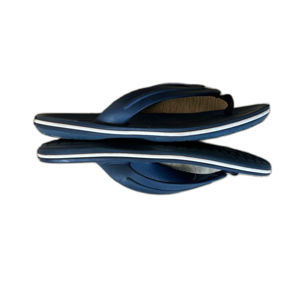 Crocs Sandals Navy Blue Kids Size 3 Flip Flops Youth Slip On Thong - Picture 5 of 6